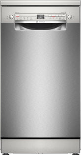 Bosch SPV2IKX10E Serie 2 Smarter Geschirrspüler vollintegriert, 45 cm breit, Besteckkorb, Extra Trocknen auf Knopfdruck, InfoLight roter Lichtpunkt am Boden, AquaStop Schutz gegen Wasserschäden, Weiß