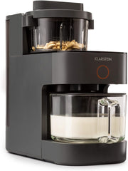 Klarstein Mixer, Standmixer mit 300 Motor- und 1250 Watt Heizleistung, Hochleistungsmixer für Pflanzenmilch Zubereitung, Smoothie Mixer mit 360° Heiztechnologie, 30.000 U/min, Touchscreen, Schwarz