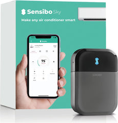 Sensibo Sky, kabellose e Steuerung für Klimaanlagen. Schnelle & einfache DIY-Installation. Komfort dank energieeffizienter Thermostat-Control-App. Kompatibel mit Google, Alexa & Siri