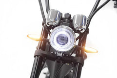 Mangosteen M1P Elektro-Chopper in Weinrot – 2000W Bürstenloser Motor, 60 km/h Hchstgeschwindigkeit