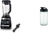 Bosch Standmixer VitaBoost MMBH6P6BDE, 6-Klingen-Edelstahlmesser, 2,5l Tritan-Mixbehlter, Stopfer, 6 Automatikprogramme, Rezeptbuch, BPA-frei, einfache Reinigung, 45,000 U/min, 1600 W, schwarz