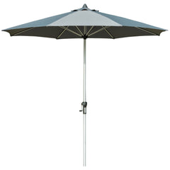 Outsunny Sonnenschirm 2,7 m Dunkelgrau mit Kurbel & UV-Schutz