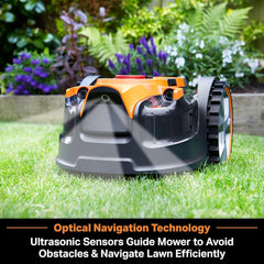 LawnMaster VBRM16 OcuMow Mhroboter für geeignet für bis zu 100 qm-Selbstfahrender Rasenmher Roboter mit MX 24V 4.0Ah Lithium-Ionen Akku Ohne Kabel
