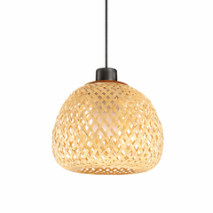 Handwoven Rattan Lampshade for Table Lamp or Pendant Light