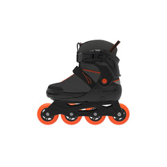 CRIVIT Jugend-Softboot-Inlineskates, größenverstellbar (schwarz/orange) - B-Ware neuwertig