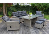 Alu-Luxus Dining-Set »Asti«, 6-teilig