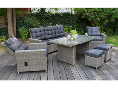 Alu-Luxus Dining-Set »Asti«, 6-teilig