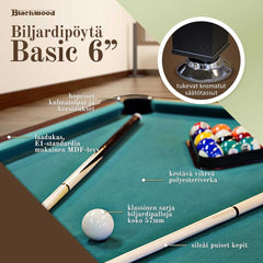 Blackwood Billardtisch Basic 6'