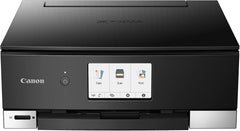 Canon PIXMA TS8750 Multifunktionsdrucker 3in1 (Tintenstrahl,Drucken, Kopieren, Scannen, A4, 10,8 cm Touch LCD, WLAN, Duplexdruck, 2 Papierzuführungen, 2 x 100 Blatt, 6 Separate Tinten) schwarz