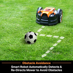 LawnMaster VBRM16 OcuMow Mhroboter für geeignet für bis zu 100 qm-Selbstfahrender Rasenmher Roboter mit MX 24V 4.0Ah Lithium-Ionen Akku Ohne Kabel
