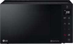 LG MH6535GIS Mikrowelle mit   Inverter Technologie & Quarz Grill, 25 Liter Kapazitt, 1000 W, Automatikprogramme, einstellbare Leistungsstufen für optimales Garen und EasyClean-Funktion, Schwarz