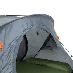 Outsunny Campingbett mit Zelt & Luftmatratze für 2 Personen, 200×146×159 cm, Grau