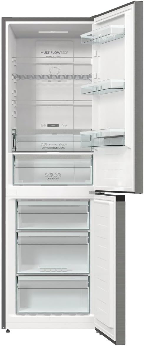 Gorenje N 619EAW4 Kühl-Gefrier-Kombination / LED Display / 186 cm / 300 l / NoFrostPLus / Gemüsefach mit Feuchteregler / FastFreeze / weiß