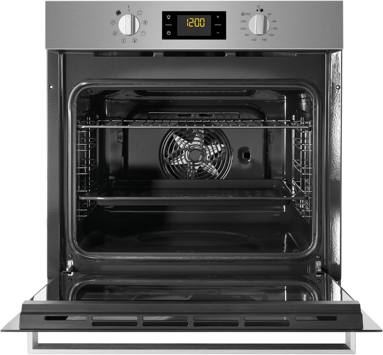 Privileg PBWR6 OH5F IN Einbau-Backofen/ Energieffizienzklasse A/ 71 L/ Hydrolyse-Reinigungsfunktion/ Multifunktions-Umluftbackofen Mit 7 Funktionen/ Edelstahl/ Turn&Go/ Click&Clean