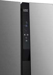 Beko GNO5322WDXPN Side-by-Side, Kühlschrank, Gefrierschrank, 532 l Gesamtvolumen, 347 Liter Kühlbereich, 185 Liter Gefrierbereich, Multifunktionsdisplay, NoFrost, Wasserspender, Edelstahl