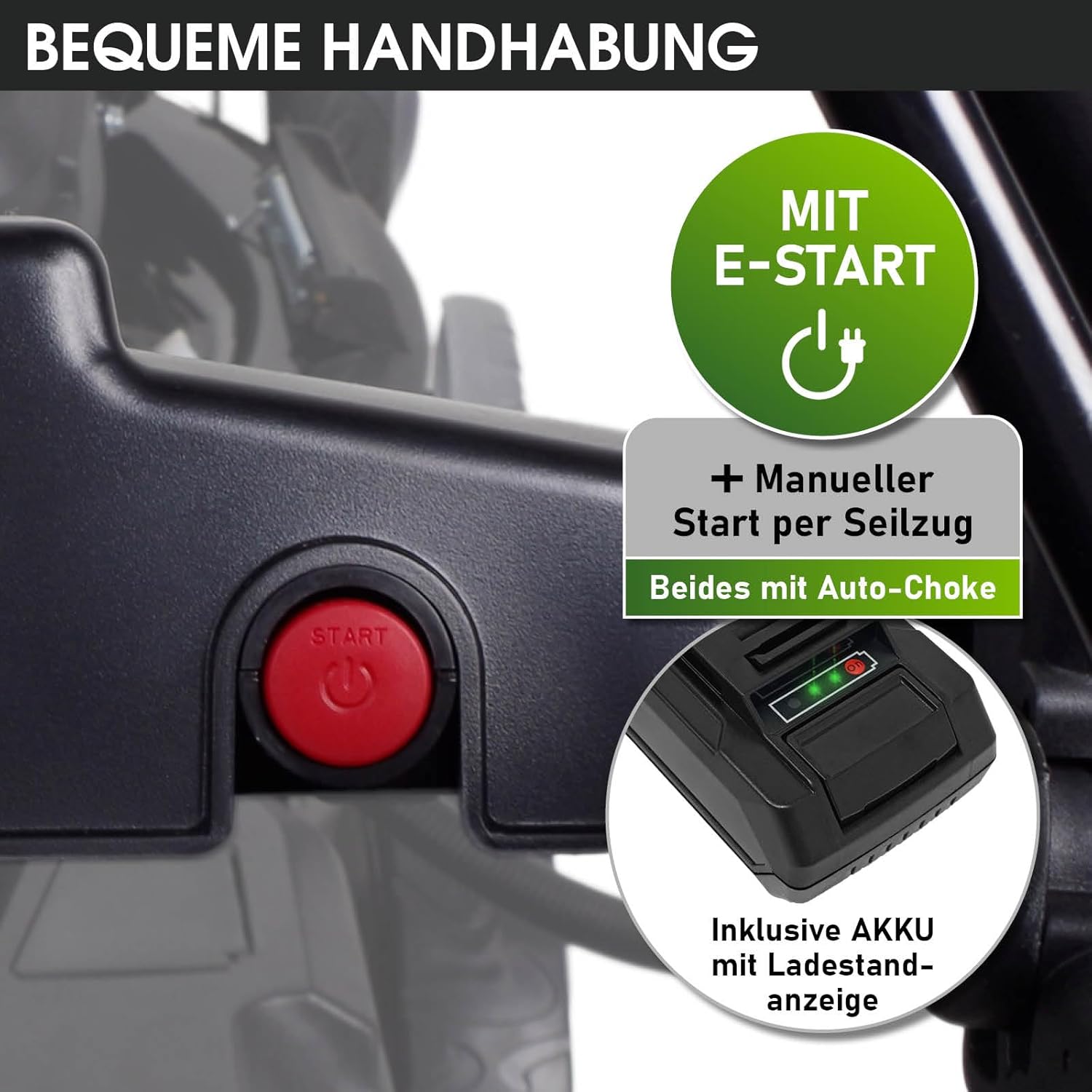 BRAST® Benzin Rasenmäher mit Antrieb | 5,2kW (7PS) | 55cm Schnittbreite | viele Modelle | TÜV | 30-80mm Schnitthöhe | 60L Fangkorb | 4 Takt OHV Motor | Stahlgehäuse | Power