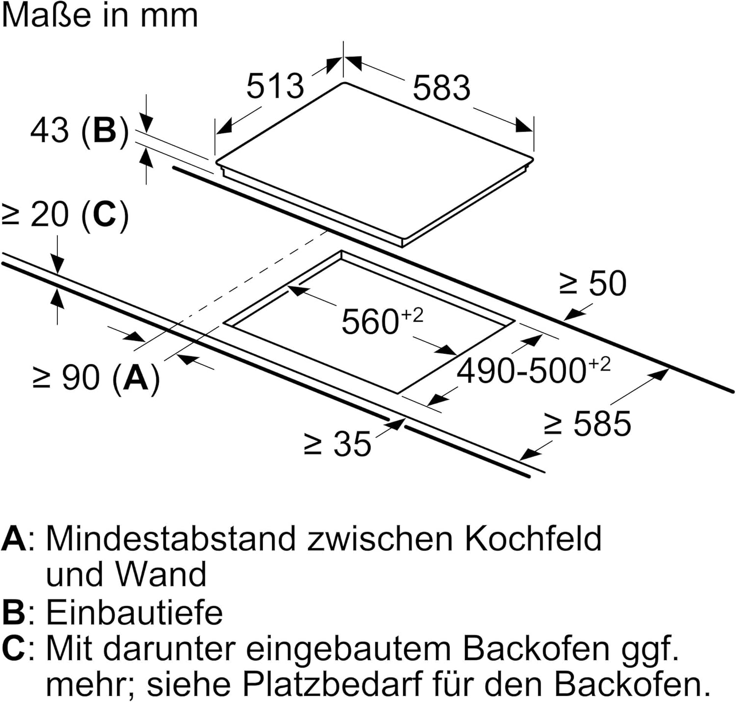 NEFF EDX442, Set bestehend aus E1ECD0AN0, N 30, Einbauherd mit CircoTherm, 60 x 60 cm, Edelstahl und M13R42N2, N 50, herdgesteuertes Elektrokochfeld, 60 cm, Schwarz, mit Rahmen aufliegend