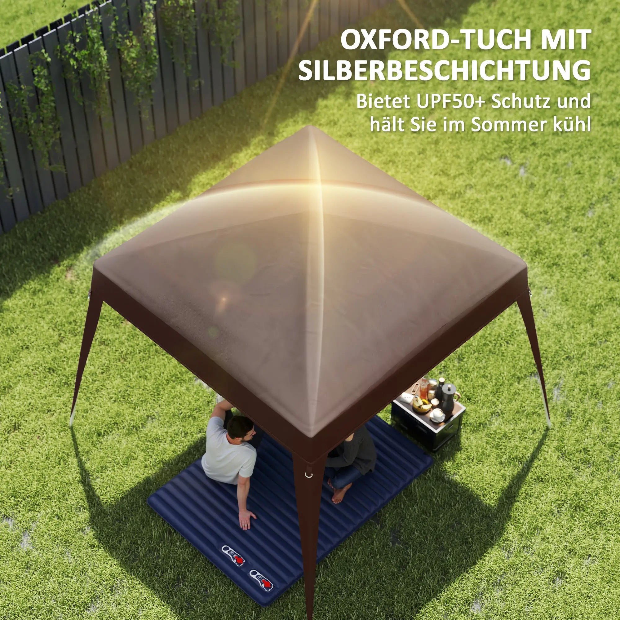 Outsunny Pavillon Ersatzdach UV50+ faltbar
