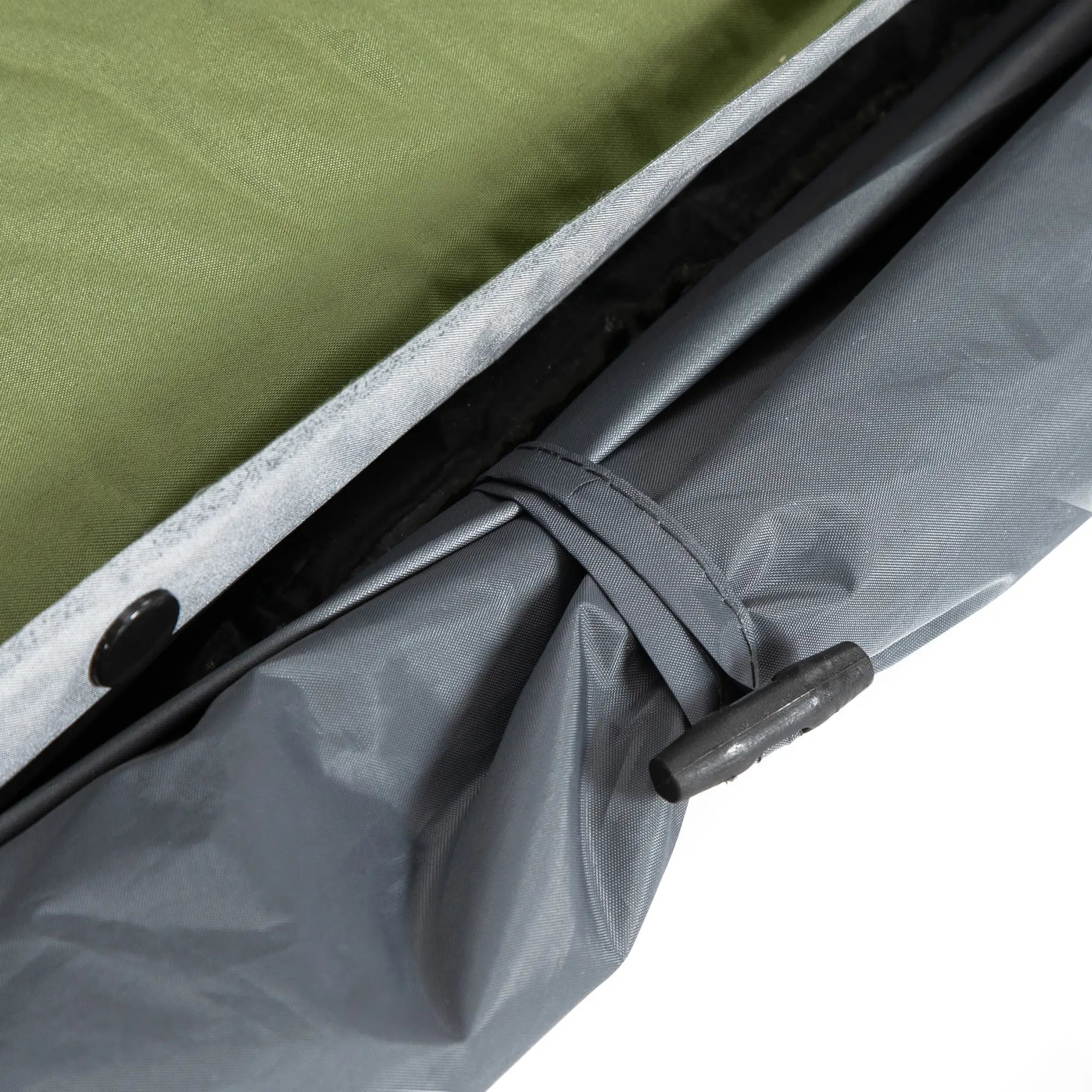 Outsunny Campingbett mit Zelt & Luftmatratze für 2 Personen, 200×146×159 cm, Grau