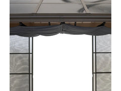 SOJAG Canada Pavillon »Castel«, aus Aluminium, inkl. Sonnensegel u. Insektenschutz, bronze