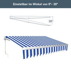 Sonnewelt Gelenkarmmarkise mit manueller Kurbel