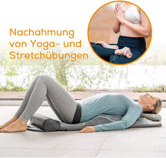 Beurer MG 280 Yoga- und Stretchmatte, zur Dehnung der Muskulatur und Entspannung, Massagematte für Nacken, Schultern und Rücken, faltbar, 1 Stück (1er Pack), Grau
