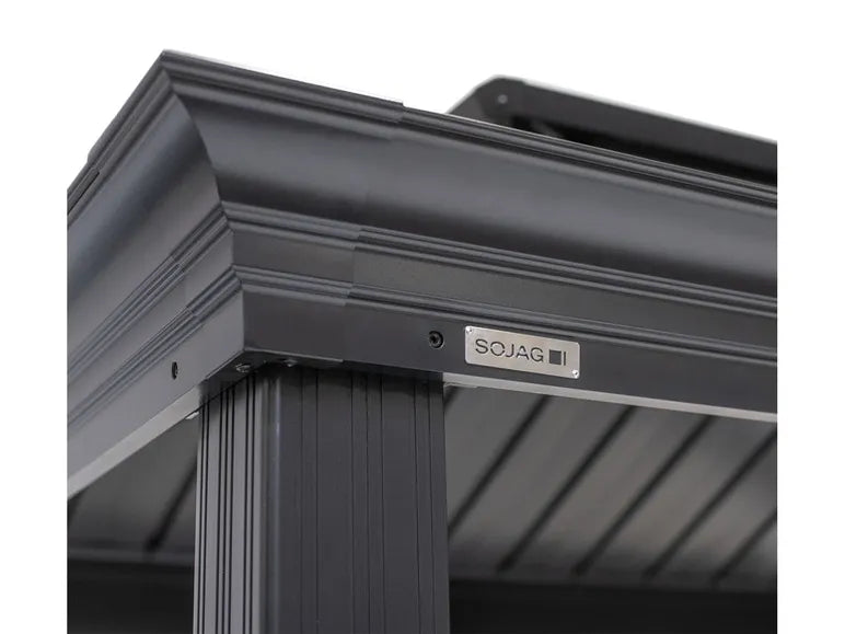 SOJAG Canada Pavillon »Messina«, aus Aluminium und Stahl, mit Seitenablagen u. Rauchablass
