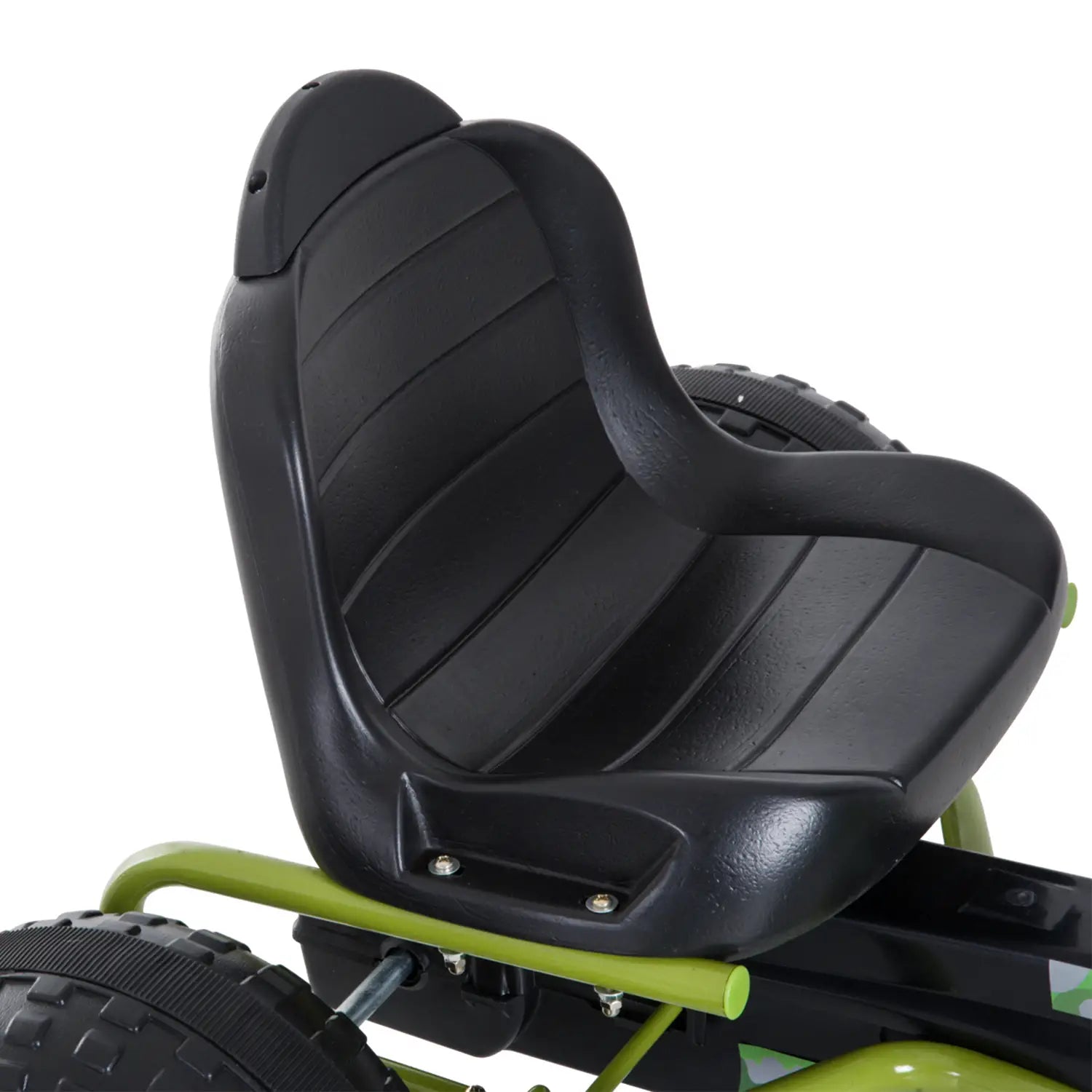 HOMCOM Kinder Go Kart Tretauto Offroad-Design verstellbarer Sitz