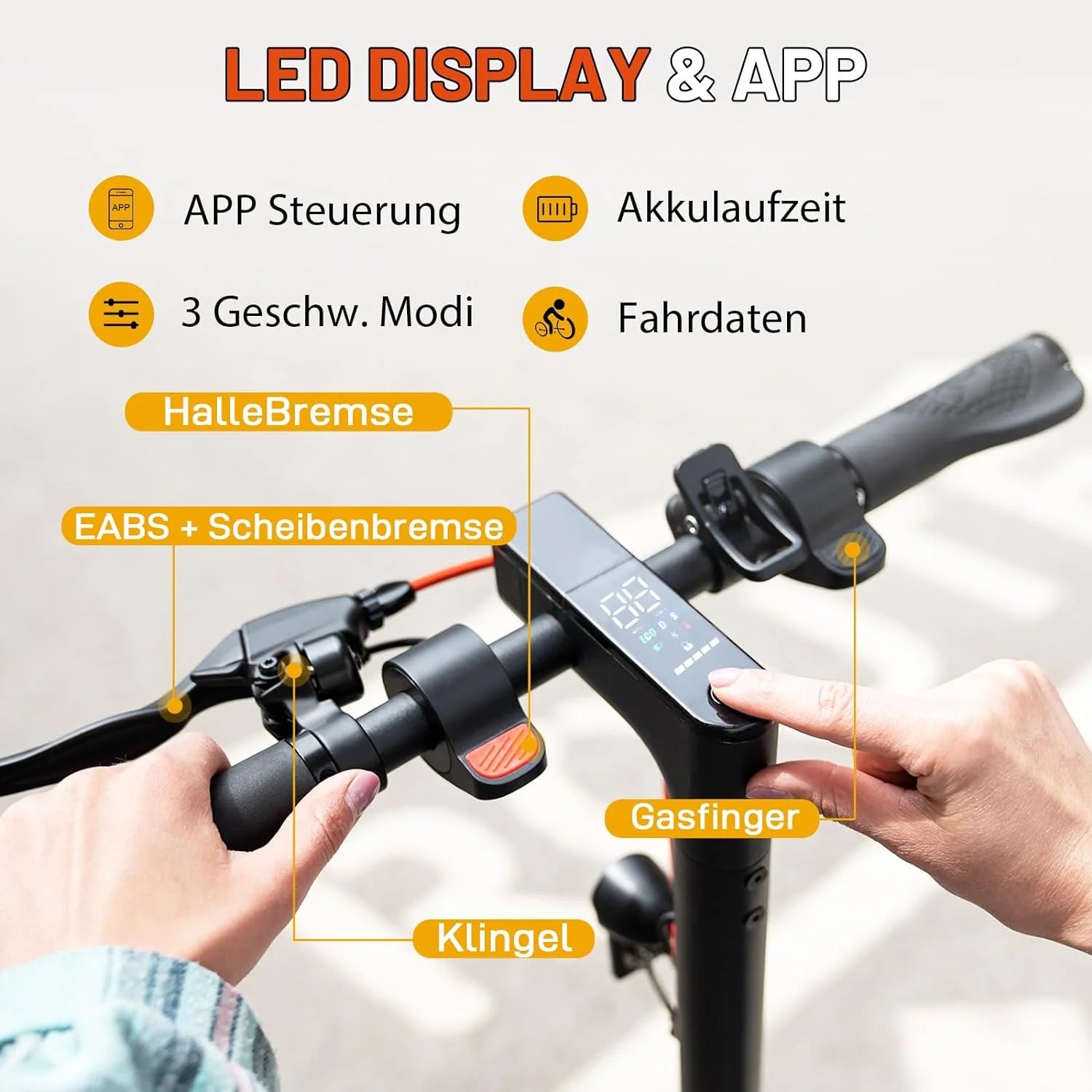 Evercross EV85F ABE E-Scooter mit 400W Motor