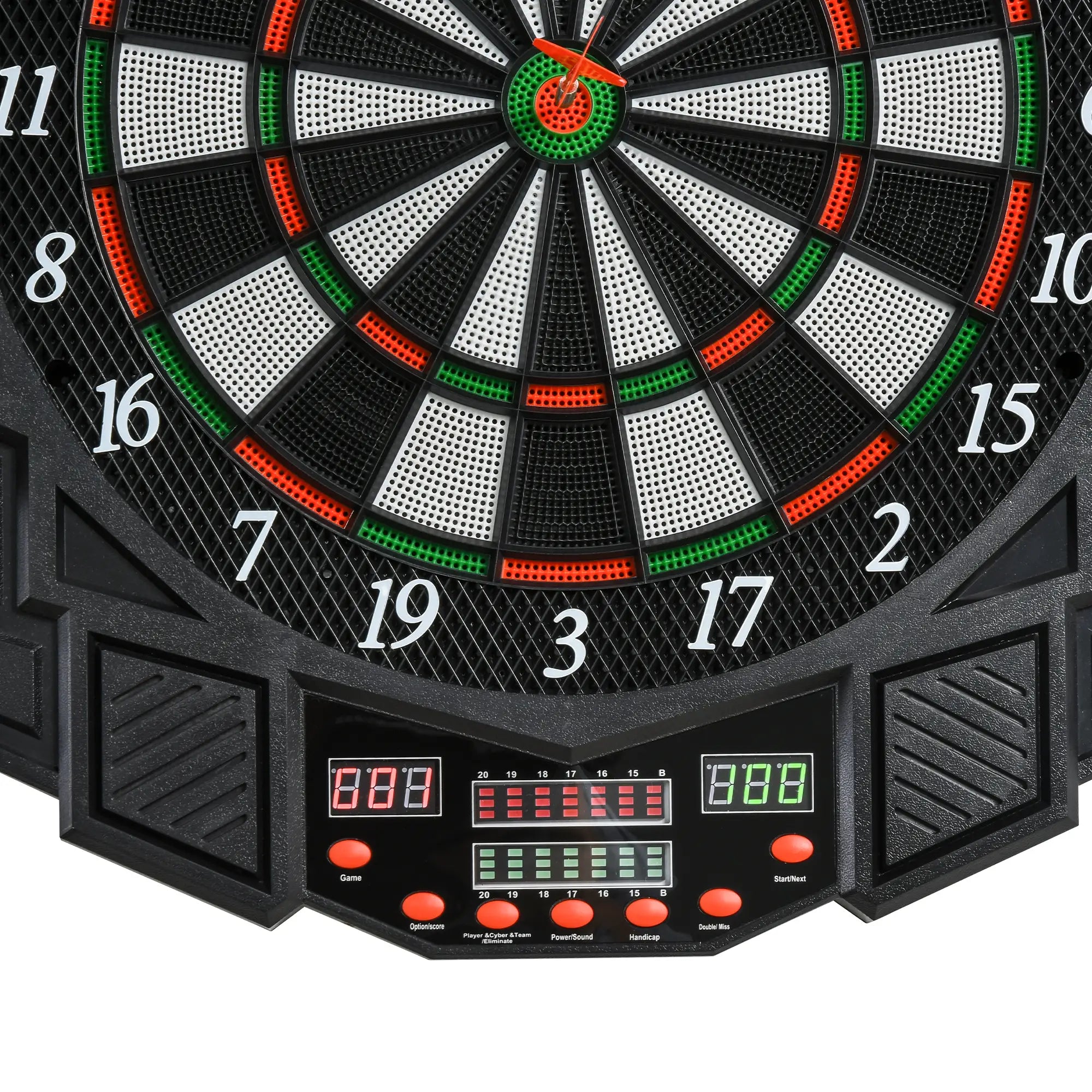 HOMCOM elektronische Dartscheibe Dartboard 27 Spiele 8 Spieler