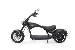 Mangosteen M1P Elektro-Chopper in Mattschwarz – 2000W Bürstenloser Motor, 60 km/h Hchstgeschwindigkeit