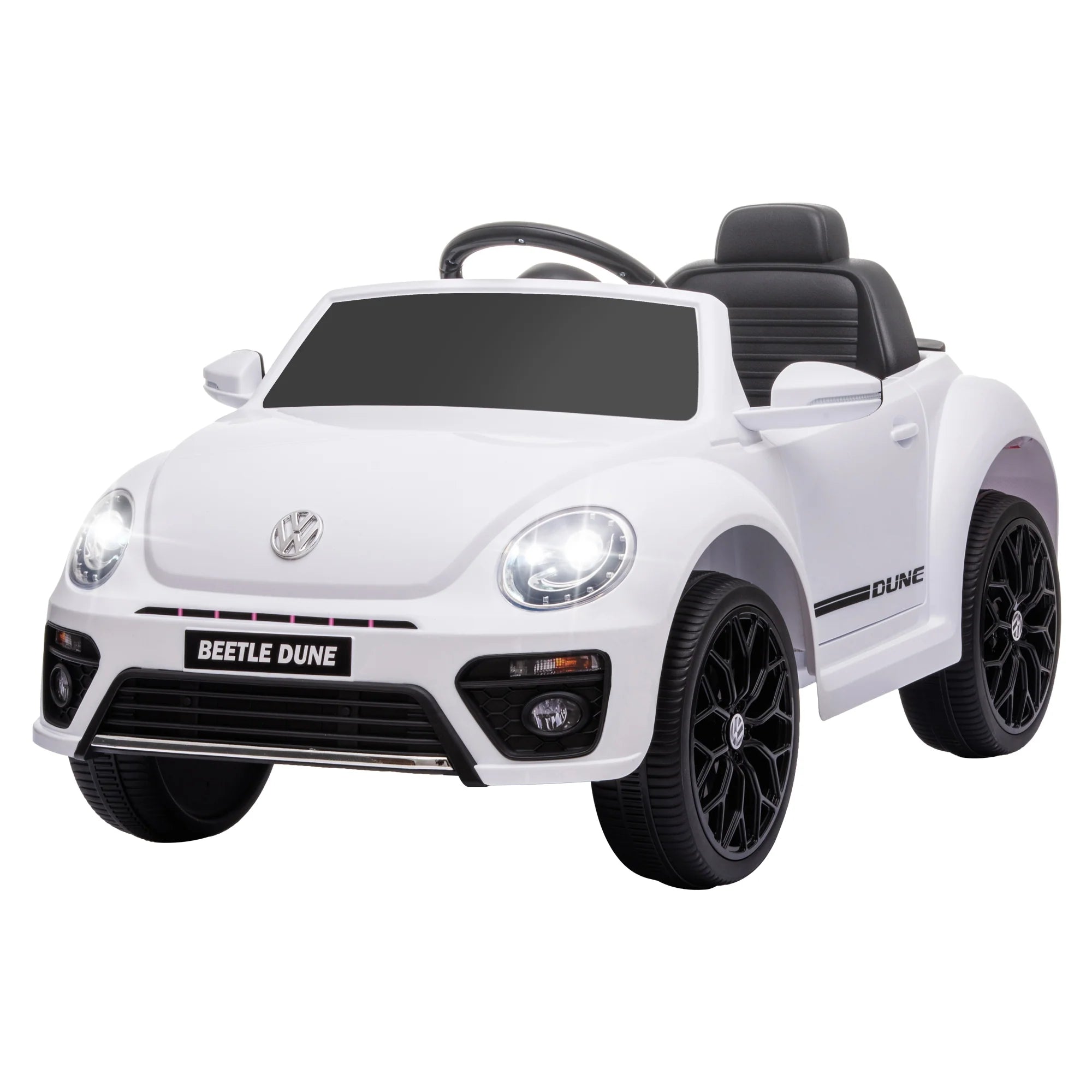 AIYAPLAY Kinder Elektroauto 12V mit Fernbedienung Weiß