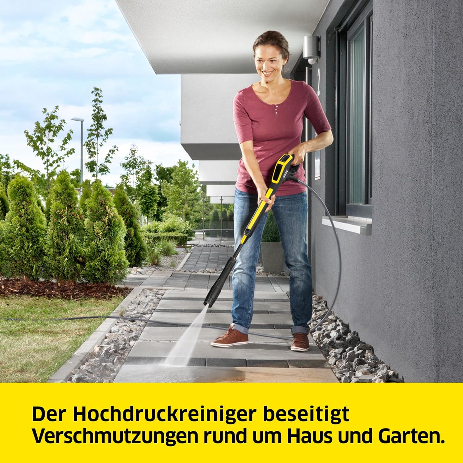 Kärcher Hochdruckreiniger K 4 Power Control Flex Home, Druck: max. 130 bar, Fördermenge: 420 l/h, Fläche: 30 m²/h, Wasserfilter, Gewicht: 11,5 kg, Hochdruckpistole, Dreckfräser, Strahlrohr, Home Kit