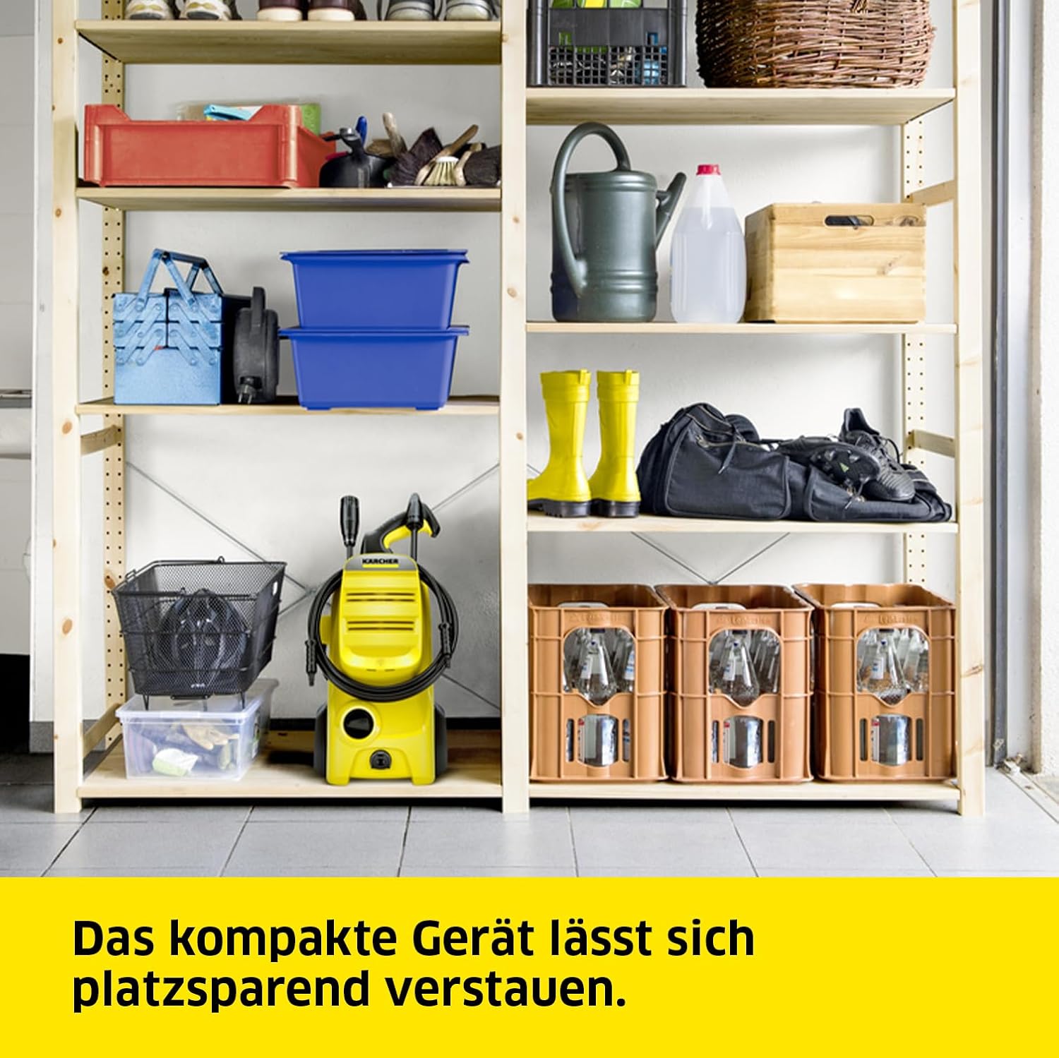Kärcher Hochdruckreiniger K 4 Power Control Flex Home, Druck: max. 130 bar, Fördermenge: 420 l/h, Fläche: 30 m²/h, Wasserfilter, Gewicht: 11,5 kg, Hochdruckpistole, Dreckfräser, Strahlrohr, Home Kit