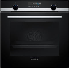 Siemens HB572ABS3, iQ300, Einbau-Backofen 60 x 60 cm, Air Fry, activeClean Pyrolyse Selbstreinung, LED-Touchbedienung, 3D Heißluft, Schnellaufheizung, cookControl10 Automatikprogramme, Edelstahl