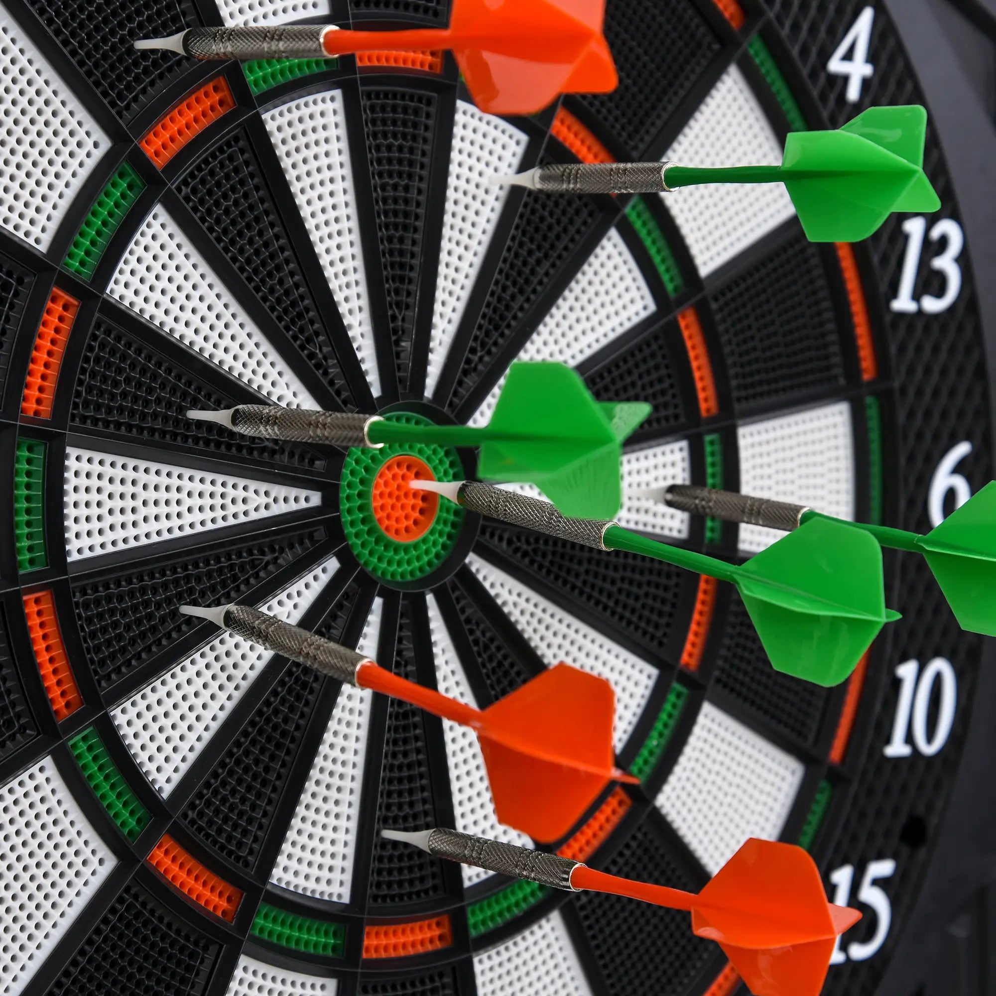 HOMCOM elektronische Dartscheibe Dartboard 27 Spiele 8 Spieler