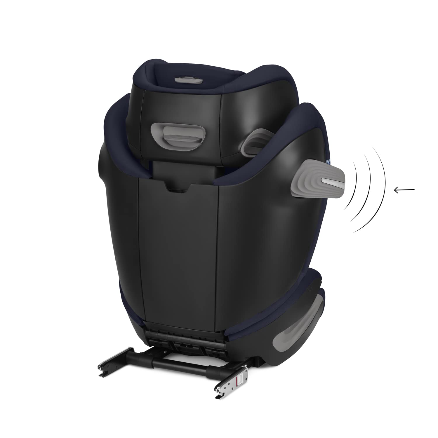 CYBEX Gold Kindersitz Solution S2 i-Fix, Für Autos mit und ohne ISOFIX, 100 - 150 cm, Ab ca. 3 bis 12 Jahre (15 - 50 kg), Lava Grey