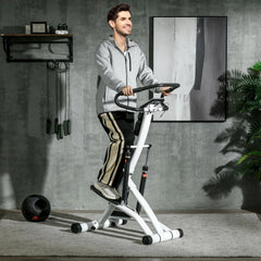 SPORTNOW Stepper mit Handgriff 12 Widerstandsstufen Monitor-Anzeige