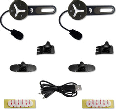 BuddyChat Duo (2er Set) Bluetooth Fahrrad Sport Ski Arbeit Intercom Helm Headset, Freisprechanlage Funkgerät, Gegensprechanlage, DSP-Geräuschunterdrückung, Reichweite bis 1000m