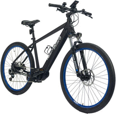 Highphoria Elektrofahrrad Erwachsene, 250W 25 km/h E-Bike mit Batterie, Starker Motor, Kettenschaltung, E-Mountainbike mit Hydraulische Federgabel Pedelec für Damen & Herren