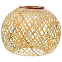 Handwoven Rattan Lampshade for Table Lamp or Pendant Light